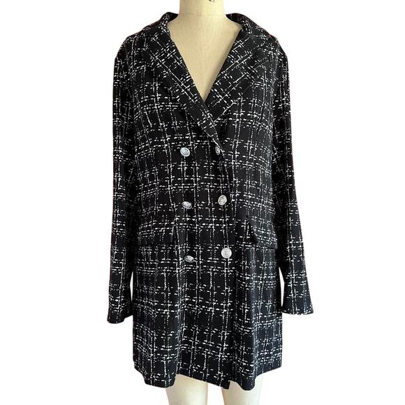 Womens Jacket XL Double Breasted Outerwear Pea Coat Winter Autumn Fall Wear - Picture 1 of 6